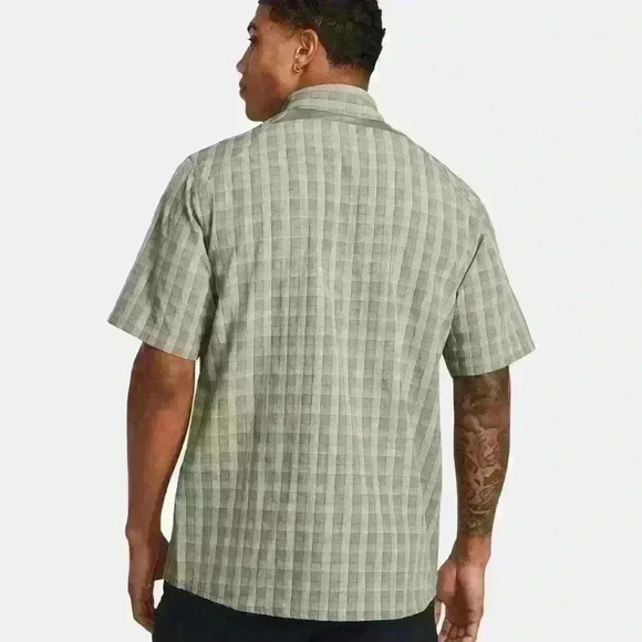 Men's UA Drift Tide 2.0 Plaid Short Sleeve Size Large - Picture 2 of 5